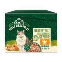 Senior Katze Nass ohne Getreide Truthahn in Sauce, Portionsbeutel
