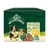 Adult Hund Nass ohne Getreide Lamm & Huhn mit Gemüse in Sauce, Portionsbeutel