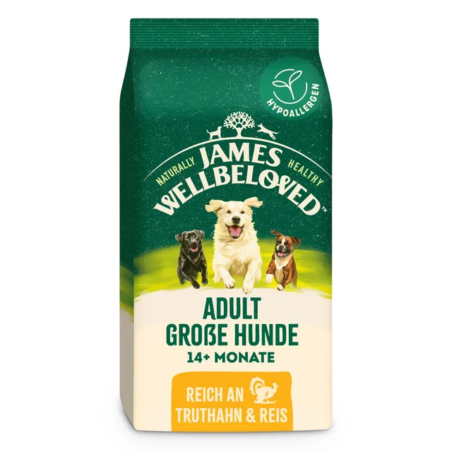 Adult Hund Trocken reich an Truthahn & Reis für große Hunde
