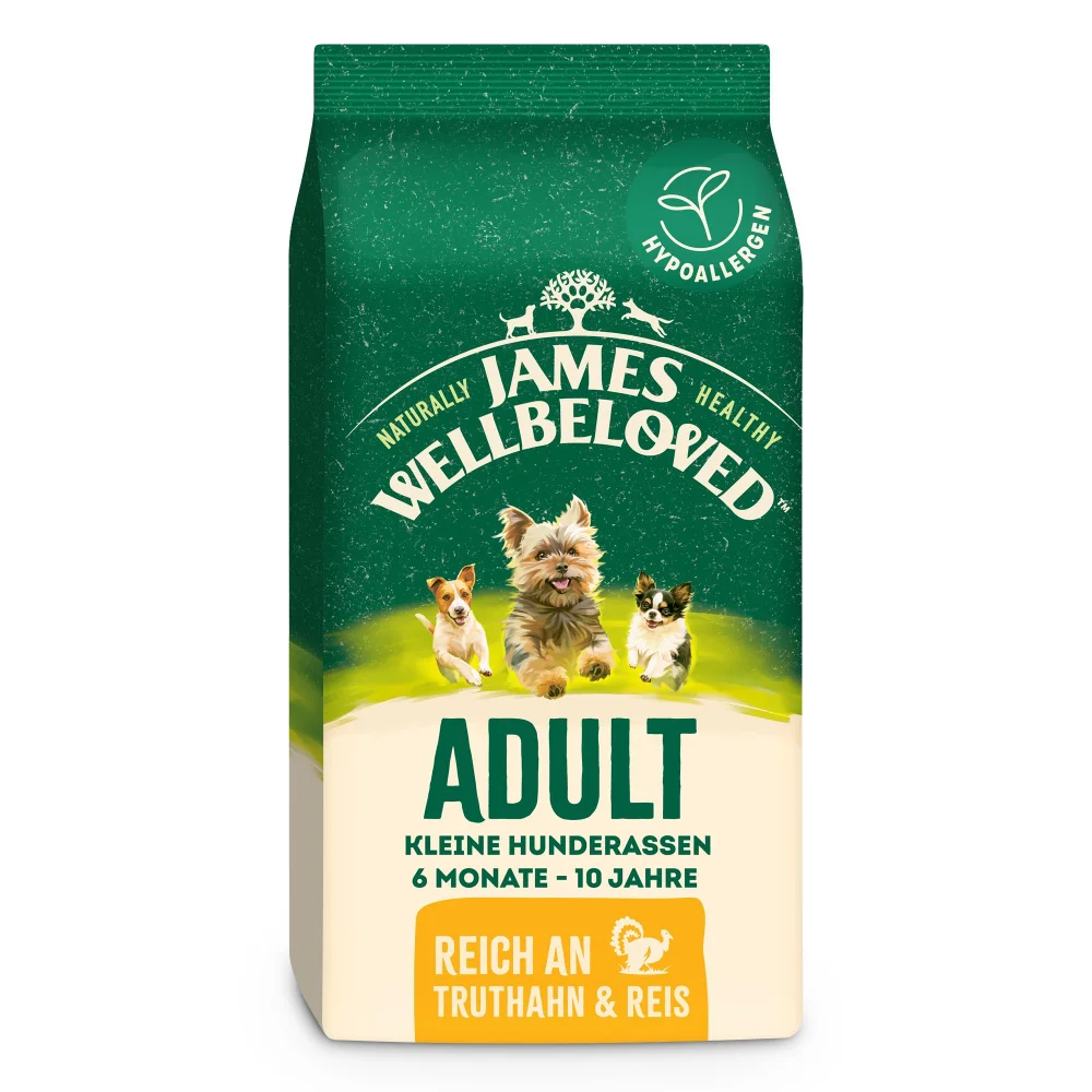 Adult Hund Trocken reich an Truthahn & Reis für kleine Hunde 1,5kg Image 1