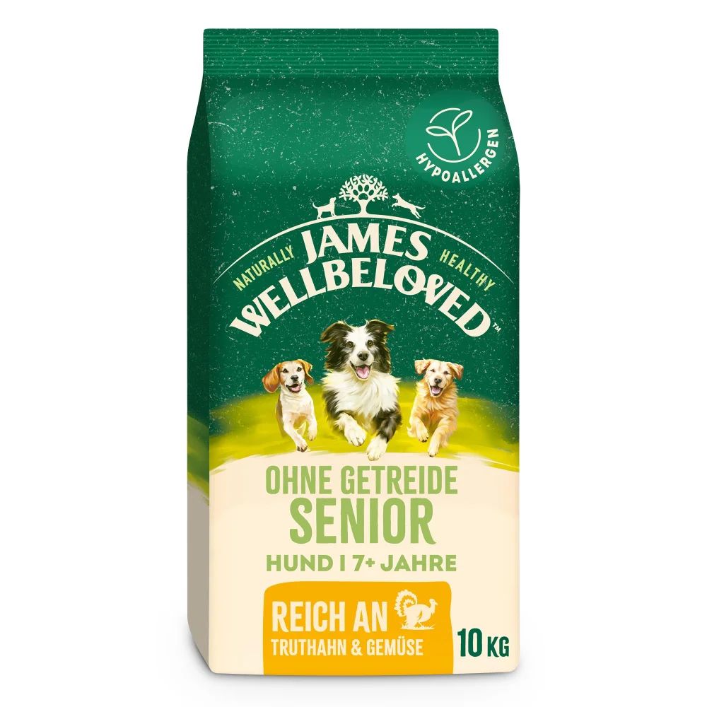 Senior Hundetrockenfutter ohne Getreide Truthahn & Gemüse 10kg Image 1